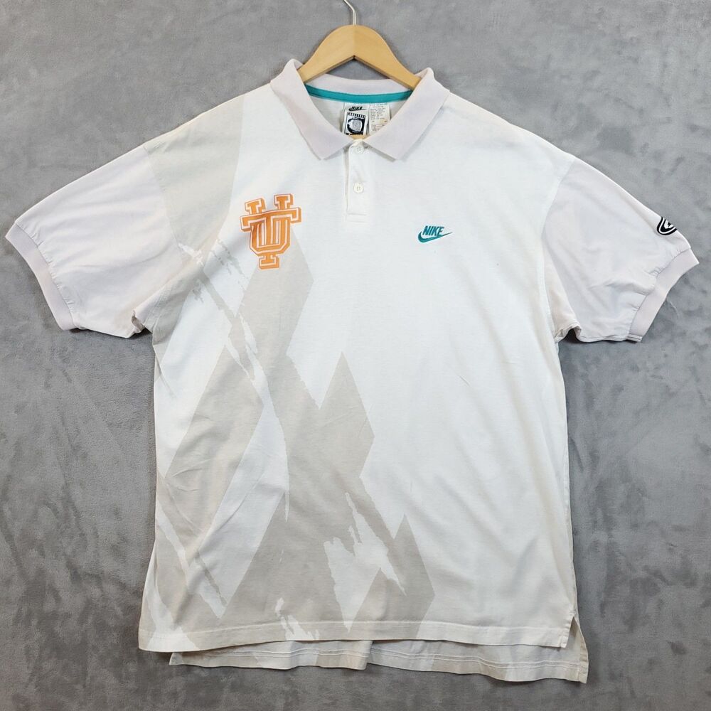 VTG 90s Nike Challenge Court Tennis Polo Shirt Mens XL Tennessee Vols Montana